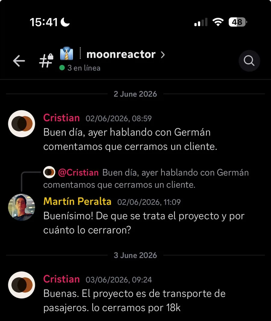Proyecto de transporte de pasajeros cerrado por 18k