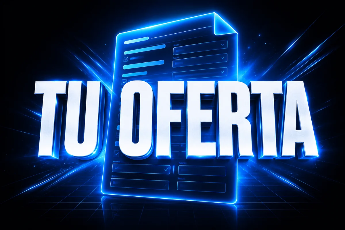 Rellena los espacios en blanco de tu oferta